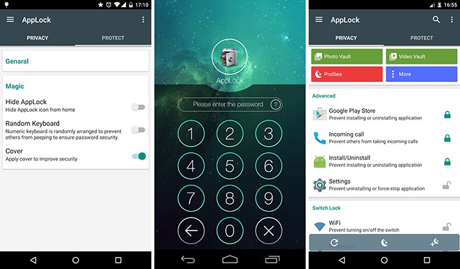 κλείδωμα εφαρμογών Android